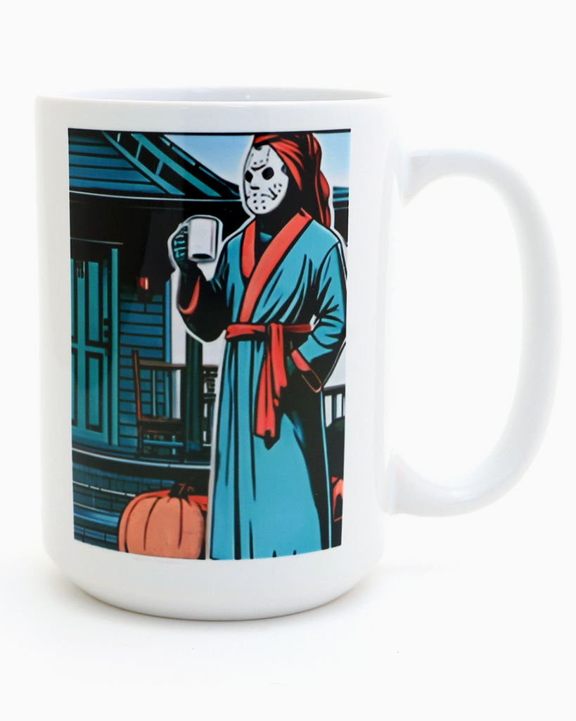 Jason Voorhies, Friday The 13th Mug by Lenny Mud, sold by Le Monkey House