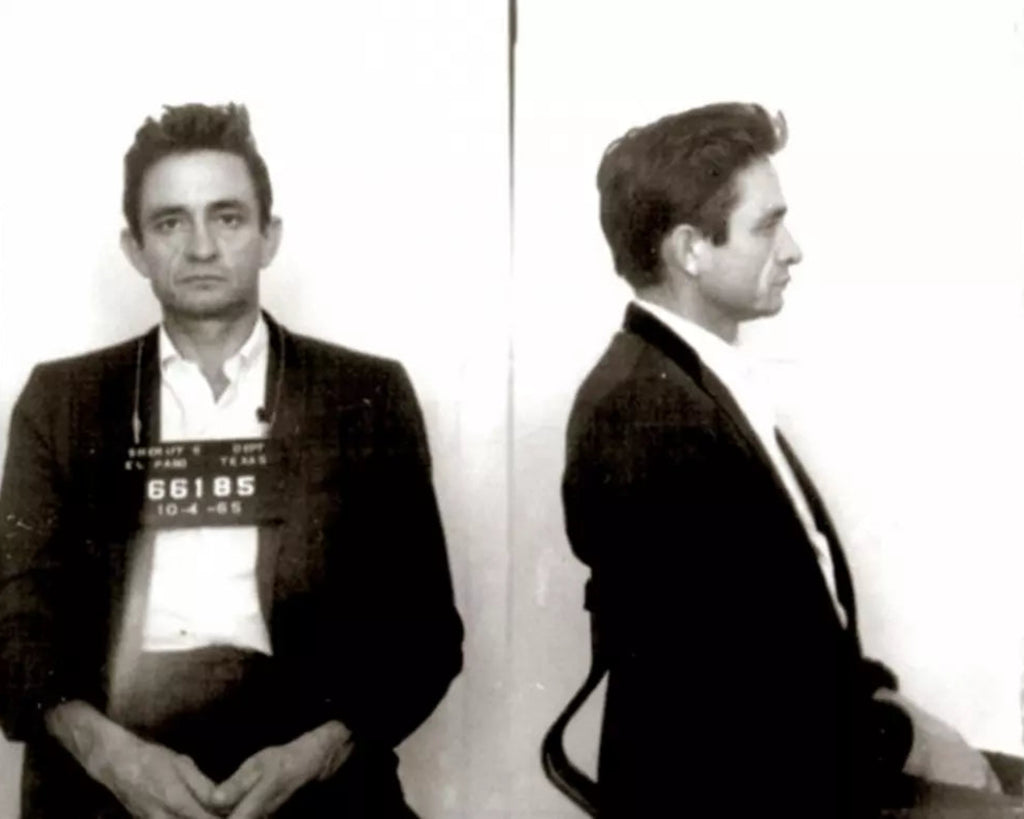 Johnny Cash mugshot 8x10