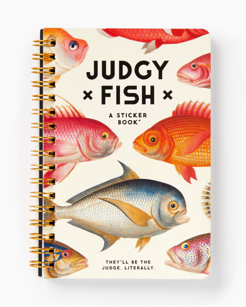 Judgy Fish Sticker book by Brass Monkey sold by Le Monkey House