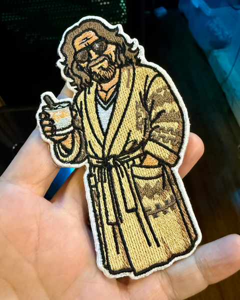 The big lebowski, The dude, embroidered Iron on patch by Shady front sold by Le Monkey House