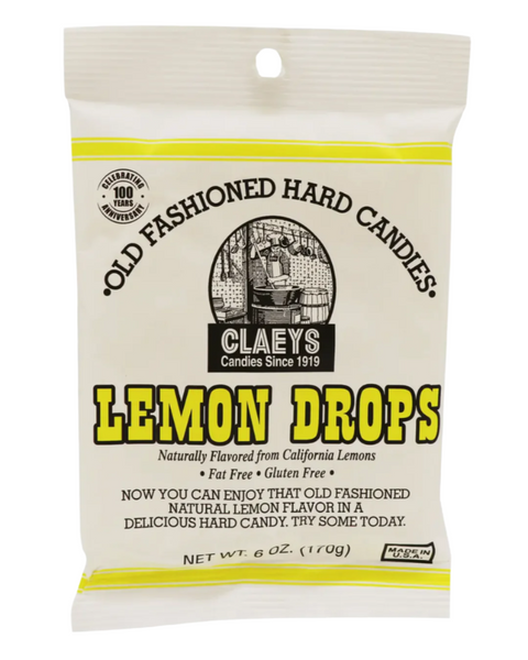 Old Fashioned Hard Candies by Claeys since 1919 Lemon Drops Flavor Sold by Le Monkey House