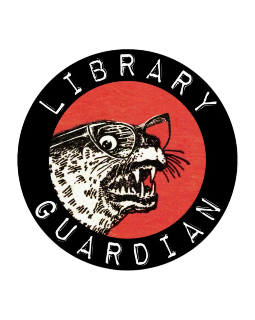 Official guardian of the written word sticker by The Mincing Mockingbird sold by Le Monkey House