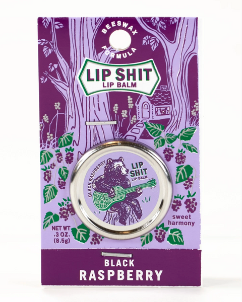 Lip Shit Balm - Black Raspberry by Blue Q Sold by Le Monkey House