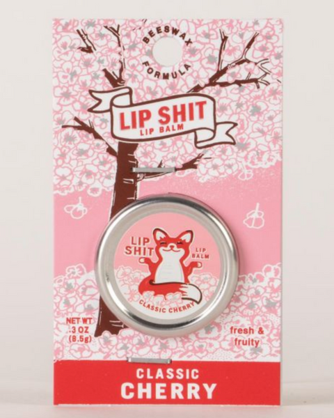 Lip Shit Balm - Classic Cherry by Blue Q sold by Le Monkey House