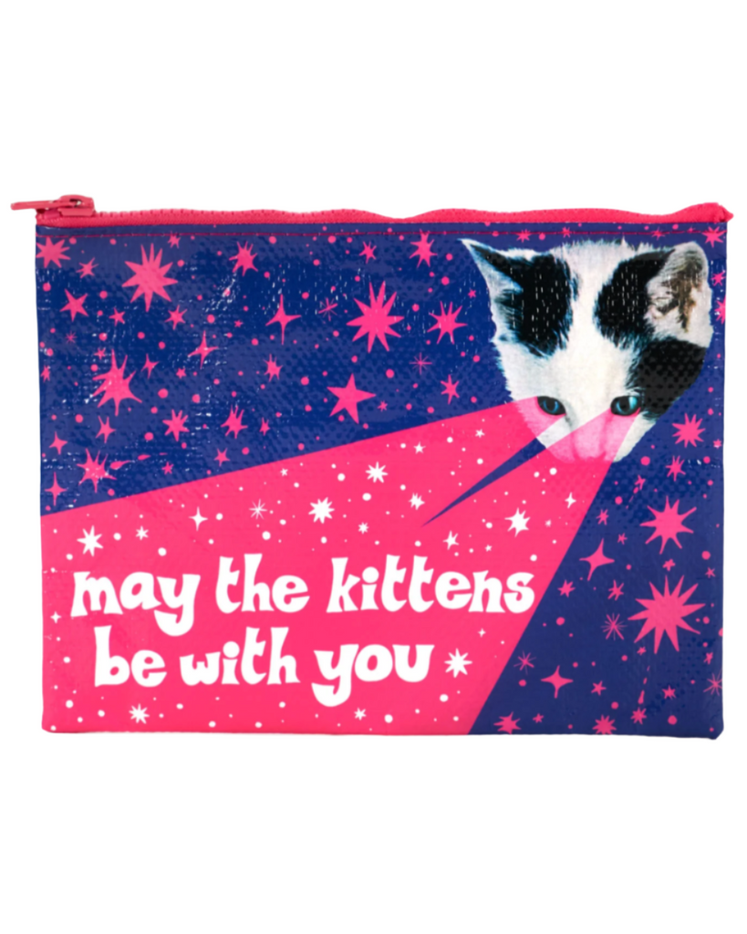 May The Kittens Be With You Zipper Pouch by Blue Q Sold by Le Monkey House