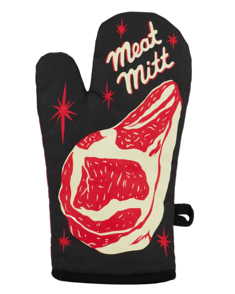 Meat Mitt Oven mitt by Blue Q Sold by Le Monkey House