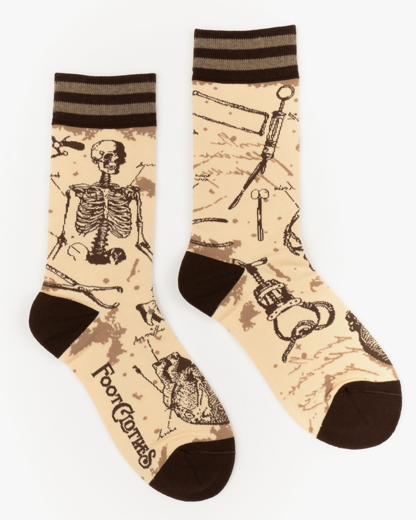 Medical Skeleton socks by Footclothes, Colorado Sold by Le Monkey House