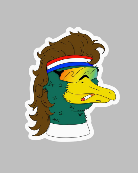 Merica duck mallard sticker by Big Moods sold by Le Monkey House