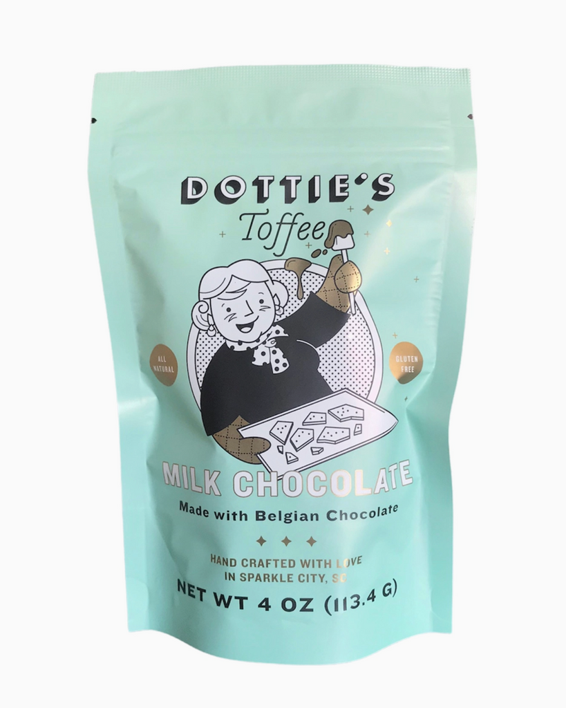 Dotties Toffee Belgian chocolate bark sold by Le Monkey House
