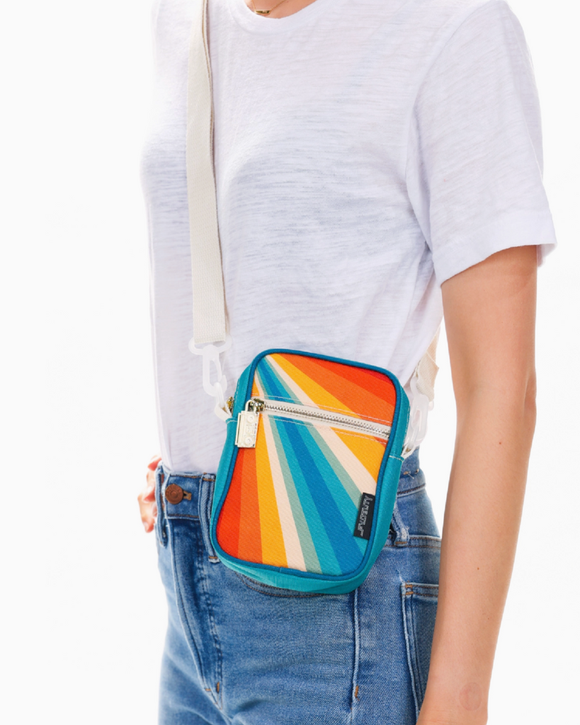 Retro style dye sublimation mini brick bag by FYDELITY sold by Le Monkey House