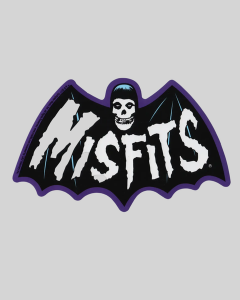 Misfits Bat logo crimson ghost vinyl sticker by Square Deal Recordings sold by Le Monkey House