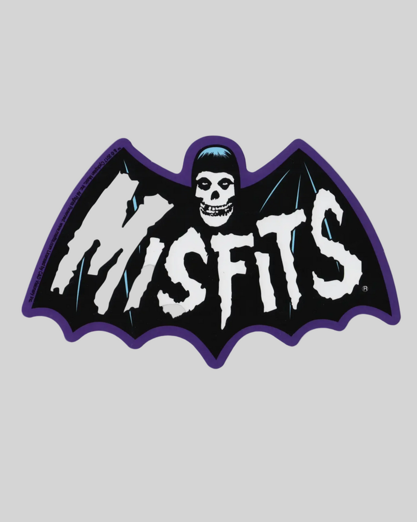 Misfits Bat logo crimson ghost vinyl sticker by Square Deal Recordings sold by Le Monkey House