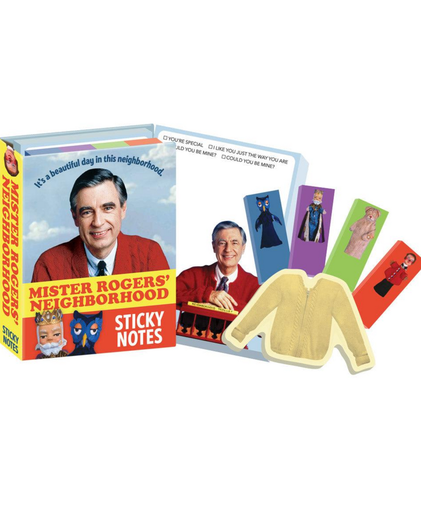 Mister Rogers' neighborhood sticky notes by Unemployed Philosophers sold by Le Monkey House