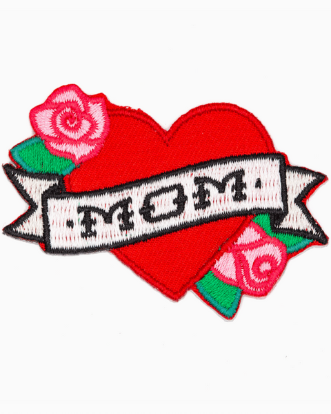 Mom traditional tattoo iron on embroidered patch by These are things sold by Le Monkey House