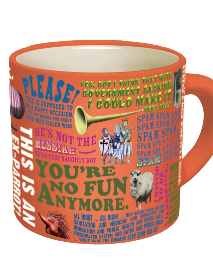 Monty python quotes mug by unemployed philosophers guild sold by Le Monkey House