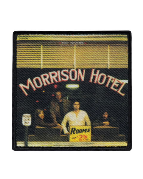 The Doors Morrison Hotel Album Cover Art embroidered iron on patch by Square Deal Recordings sold by Le Monkey House