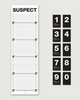 Mugshot Growth Chart poster by Suck UK sold by Le Monkey House