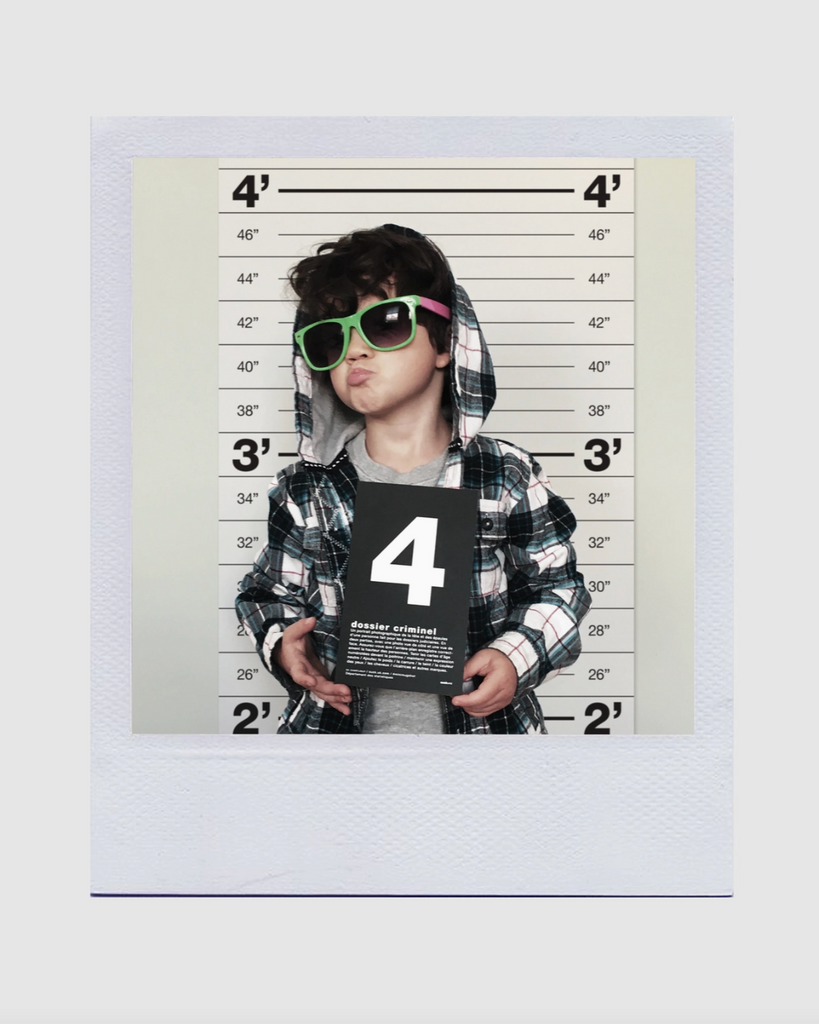 Mugshot Growth Chart poster by Suck UK sold by Le Monkey House