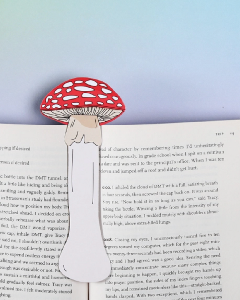 Mushroom bookmark by Humdrum Paper sold by Le Monkey House