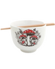 Mushrooms ceramic noodle bowl by Lenny Mud USA sold by Le Monkey House