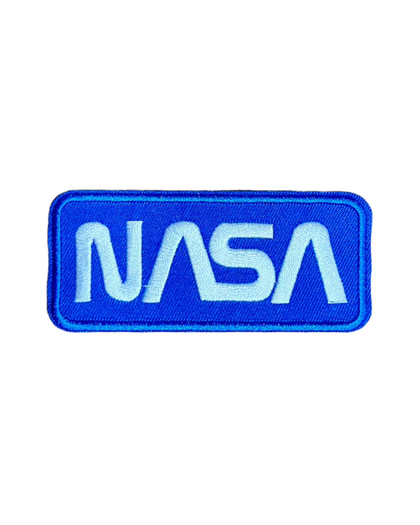 Nasa Logo embroidered iron on patch sold by Le Monkey House