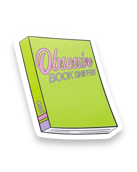 Obsessive Book Sniffer Sticker by Sweet Perversion, Sold by Le Monkey House