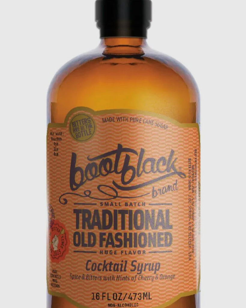 Traditional Old Fashioned Cocktail Syrup Mixer by Bootblack brand Sold by Le Monkey House