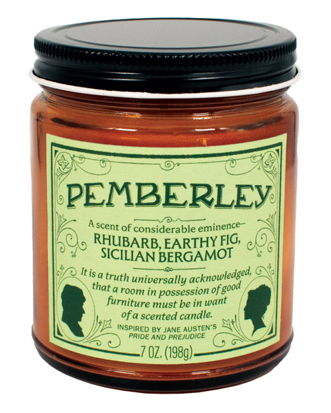 Pemberley, Jane Austen Scented candle by Unemployed Philosophers Guild, sold by Le Monkey House