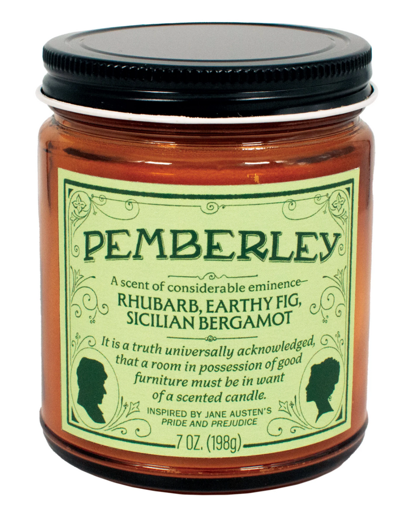 Pemberley, Jane Austen Scented candle by Unemployed Philosophers Guild, sold by Le Monkey House