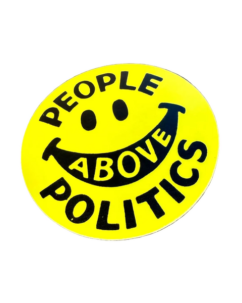 People above politics sticker by Flip The Record sold by Le Monkey House