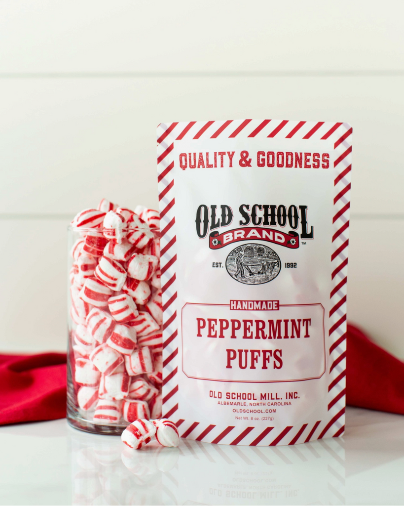 Peppermint puffs handmade by Old School Brand sold by Le Monkey House