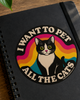 I Want to Pet all the cats sticker by Square Deal Recordings, sold by Le Monkey House