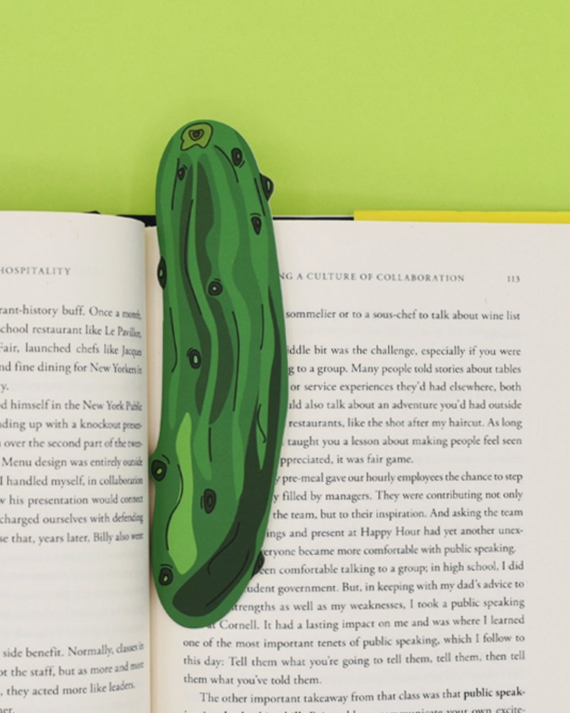 Pickle bookmark by Humdrum Paper sold by Le Monkey House