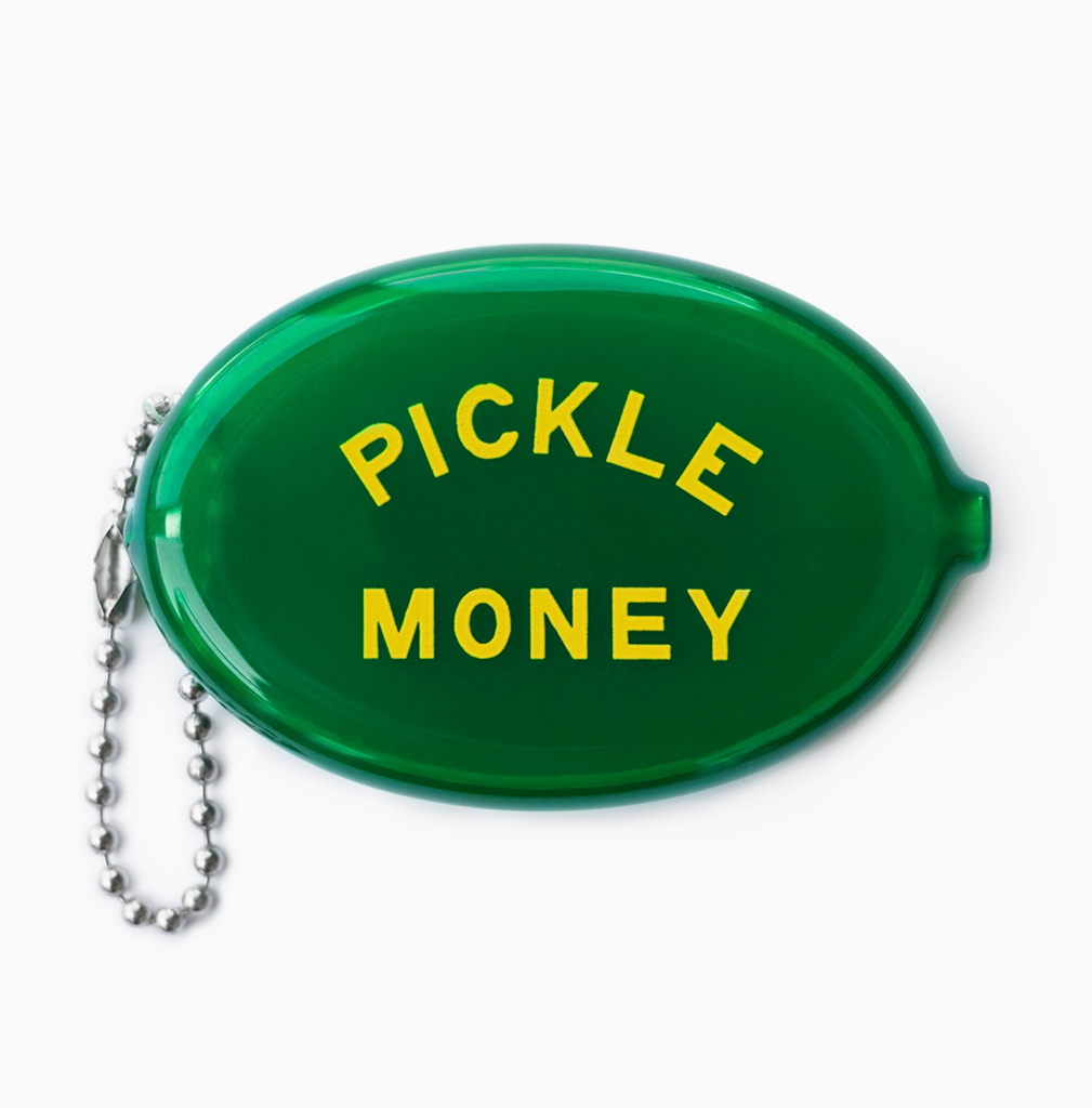 Pickle Money Vintage Rubber Coin Purse Pouch by Three Potato Four Sold by Le Monkey House