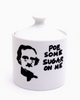 Poe Some Sugar on Me, Edgar Allen Poe Sugar bowl by Lenny Mud USA Sold by Le Monkey House