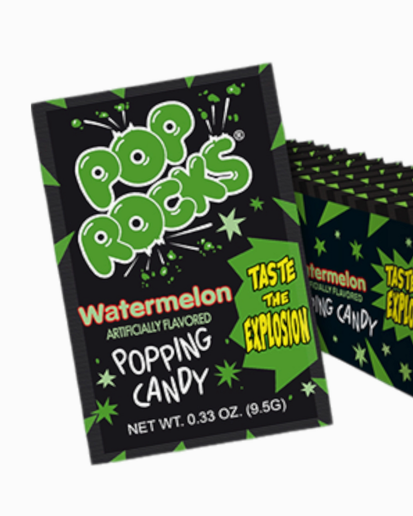 Watermelon flavored pop rocks vintage retro candy sold by Le Monkey house