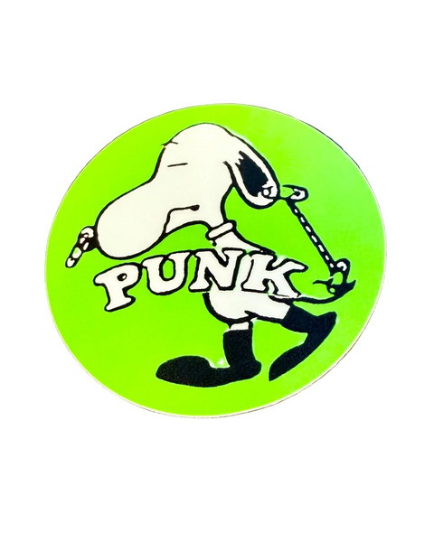 Punk rock snoopy sticker by Flip The Record sold by Le Monkey House