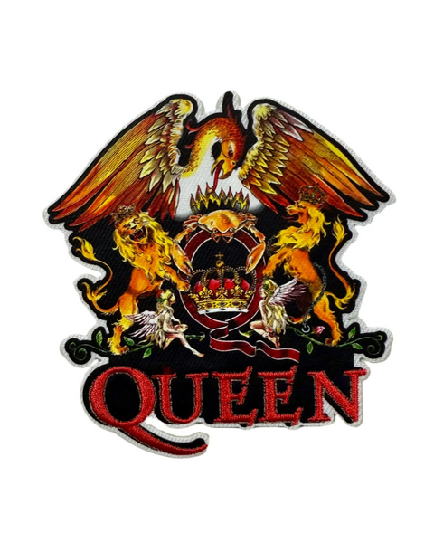Queen Band EmblemEmbroidered iron on patch by Square Deal Recordings sold by Le Monkey House