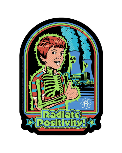 Radiate Positivity sticker by Steven Rhoades sold by Le monkey House