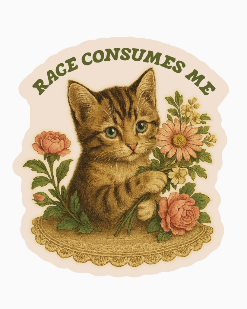 Rage consumes me kitty cat by Juju & Moxie sold by Le Monkey House