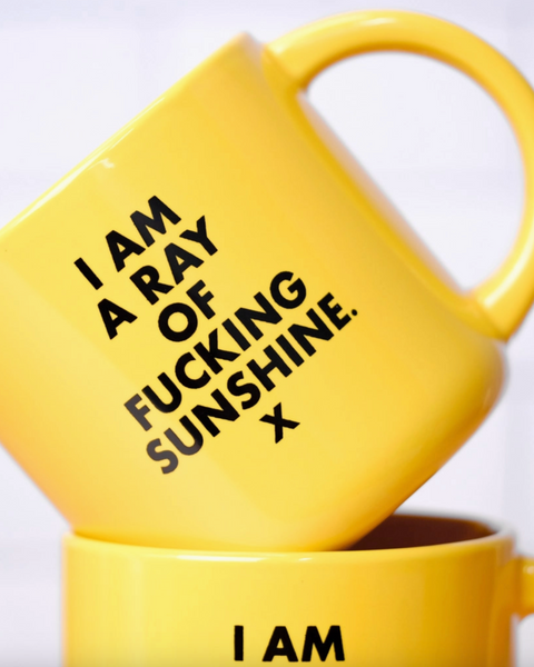 I am a ray of fucking sunshine coffee mug by Meriwether 1976 sold by Le Monkey House