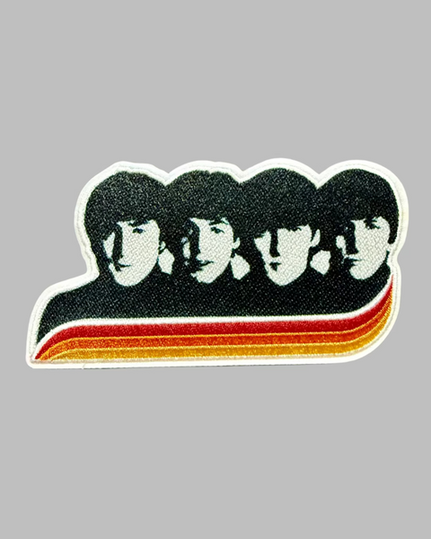 Embroidered iron on patch of The Beatles - by Square Deal Recordings sold by Le Monkey House