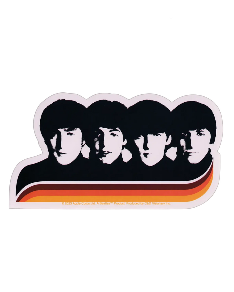 Retro Beatles licensed sticker from square deal recordings sold by Le Monkey House