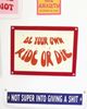 Be your own ride or die banner, wall art flag, by Fun Club sold by Le Monkey House