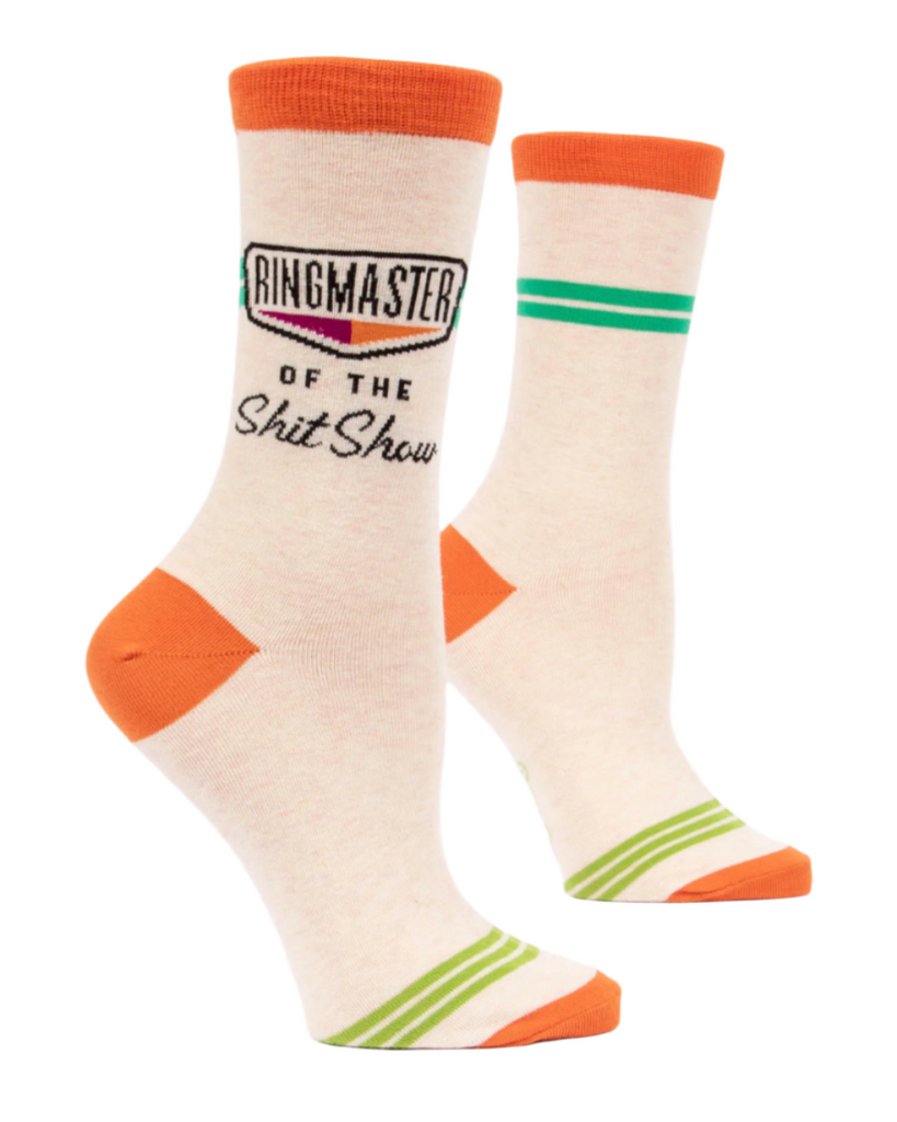 Ringmaster of the shitshow women's socks by Blue Q sold by Le Monkey House