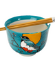 Colorful Robin ramen, Donburi, noodle bowl with chopsticks, by Urban Tokyo, sold by Le Monkey House