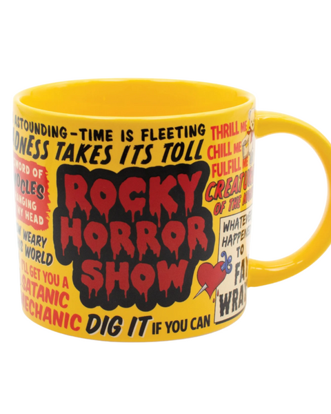 Rocky Horror Picture Show Quotes Coffee mug by unemployed philosophers guild sold by Le Monkey House