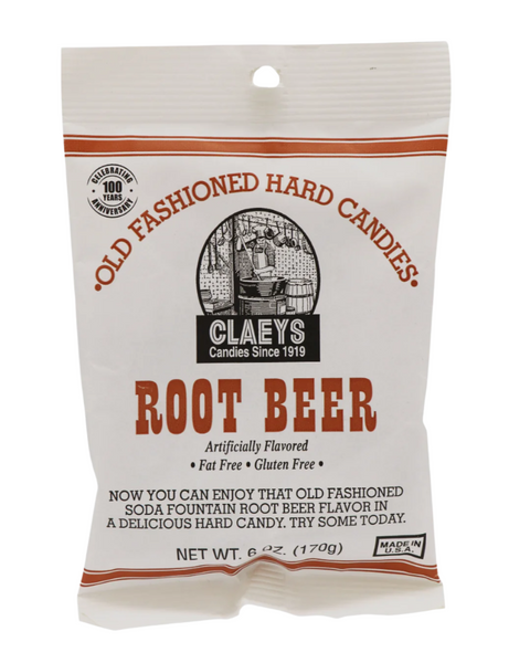 Old Fashioned Hard Candies by Claeys since 1919 Root Beer Flavor Sold by Le Monkey House