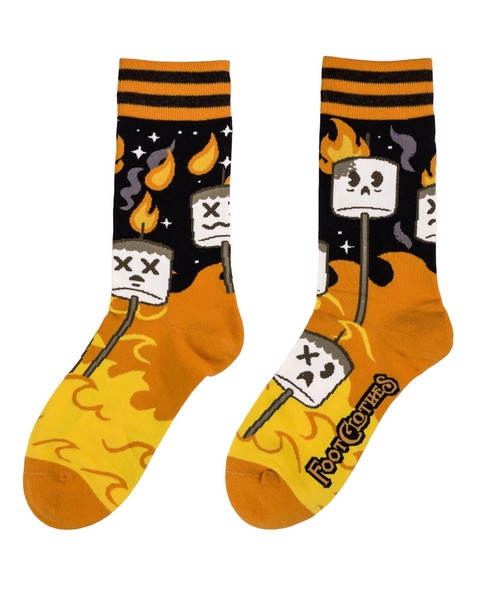 S'morbid roasting marshmallow socks by Footclothes sold by Le Monkey House