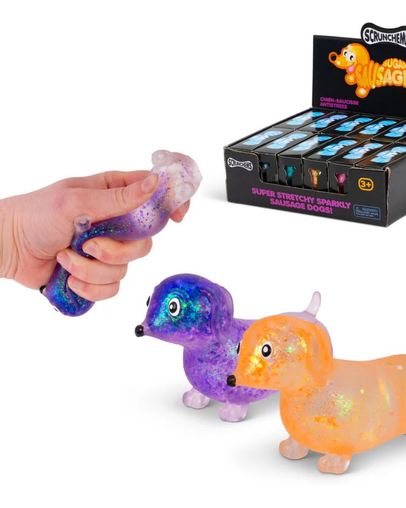 Sausage Dog, Wiener Dog, Dachshud Squishy Toy, Sugar Squishy by Scrunchems, sold by Le Monkey House